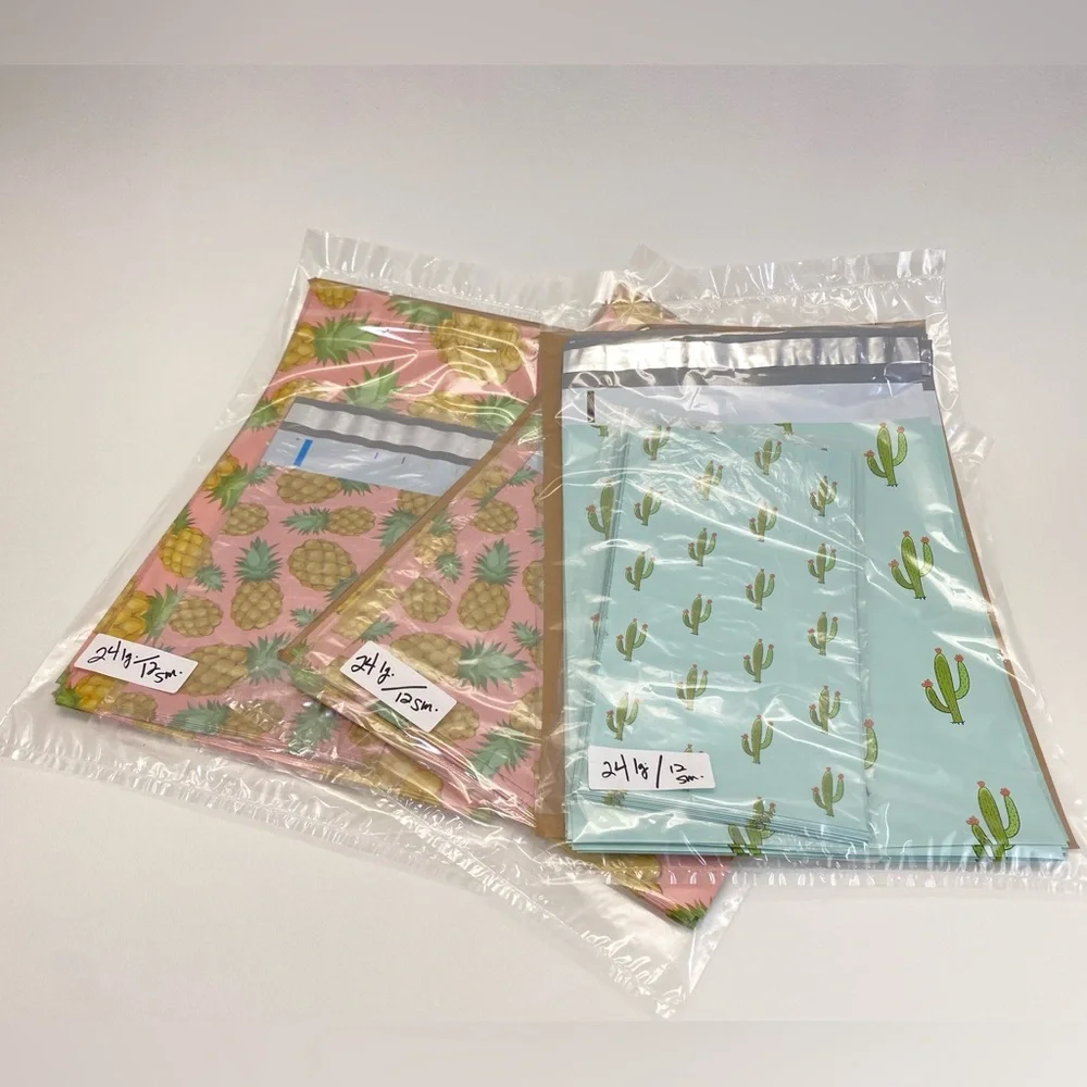 Pineapple Poly Mailers 24 large + 12 small Shipping Mail Shop Cute Tropical Fun